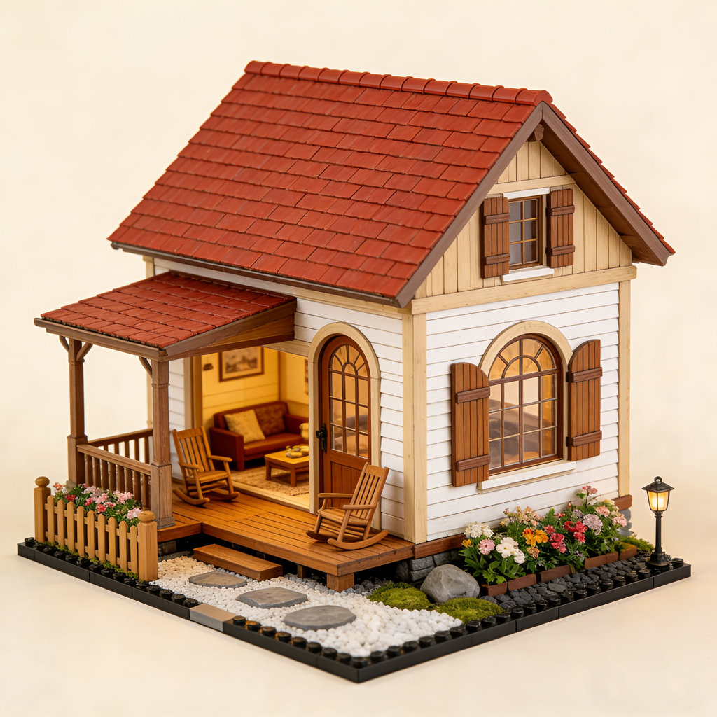 Sunset Meadow Cottage Building Set