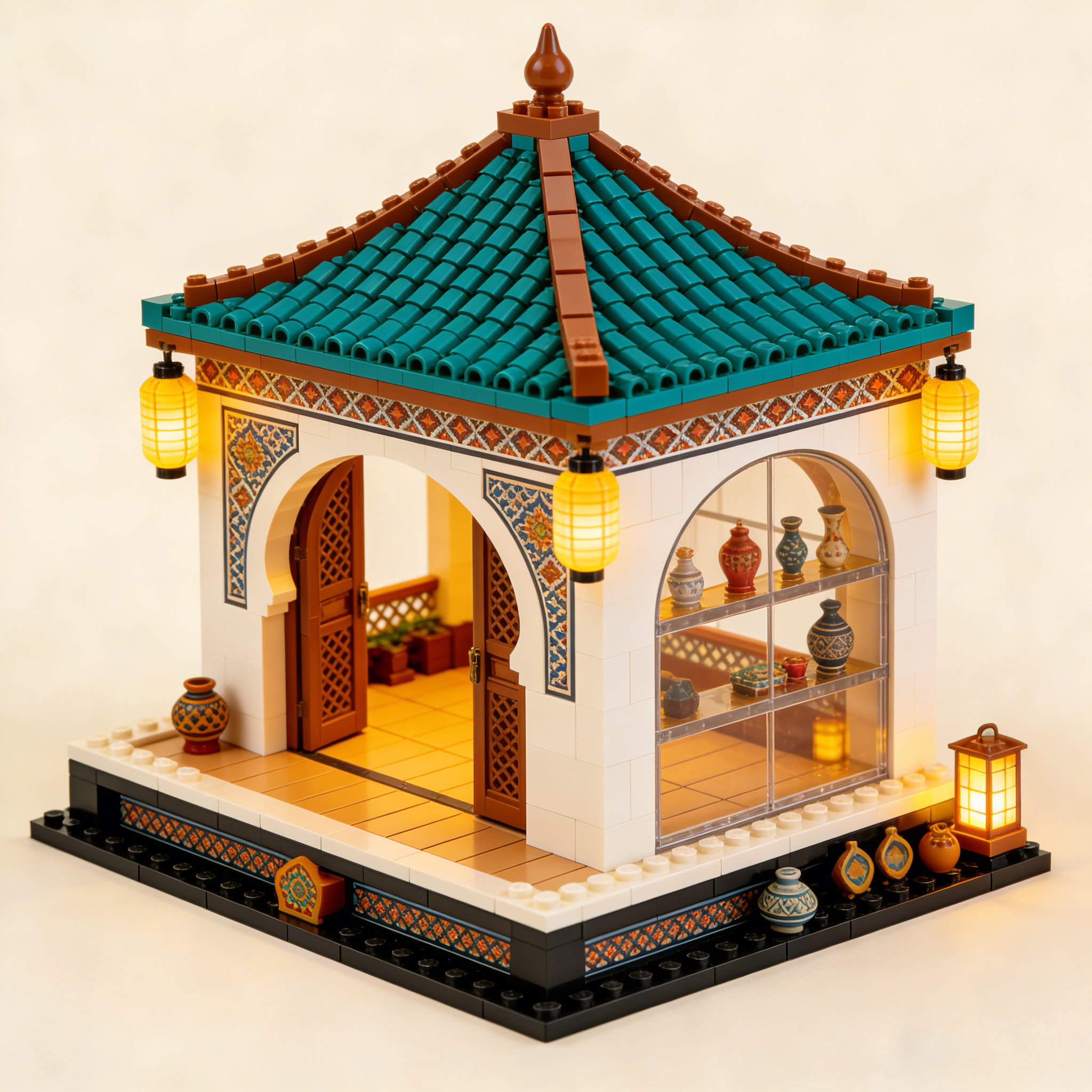 Golden Oasis Pavilion Building Set