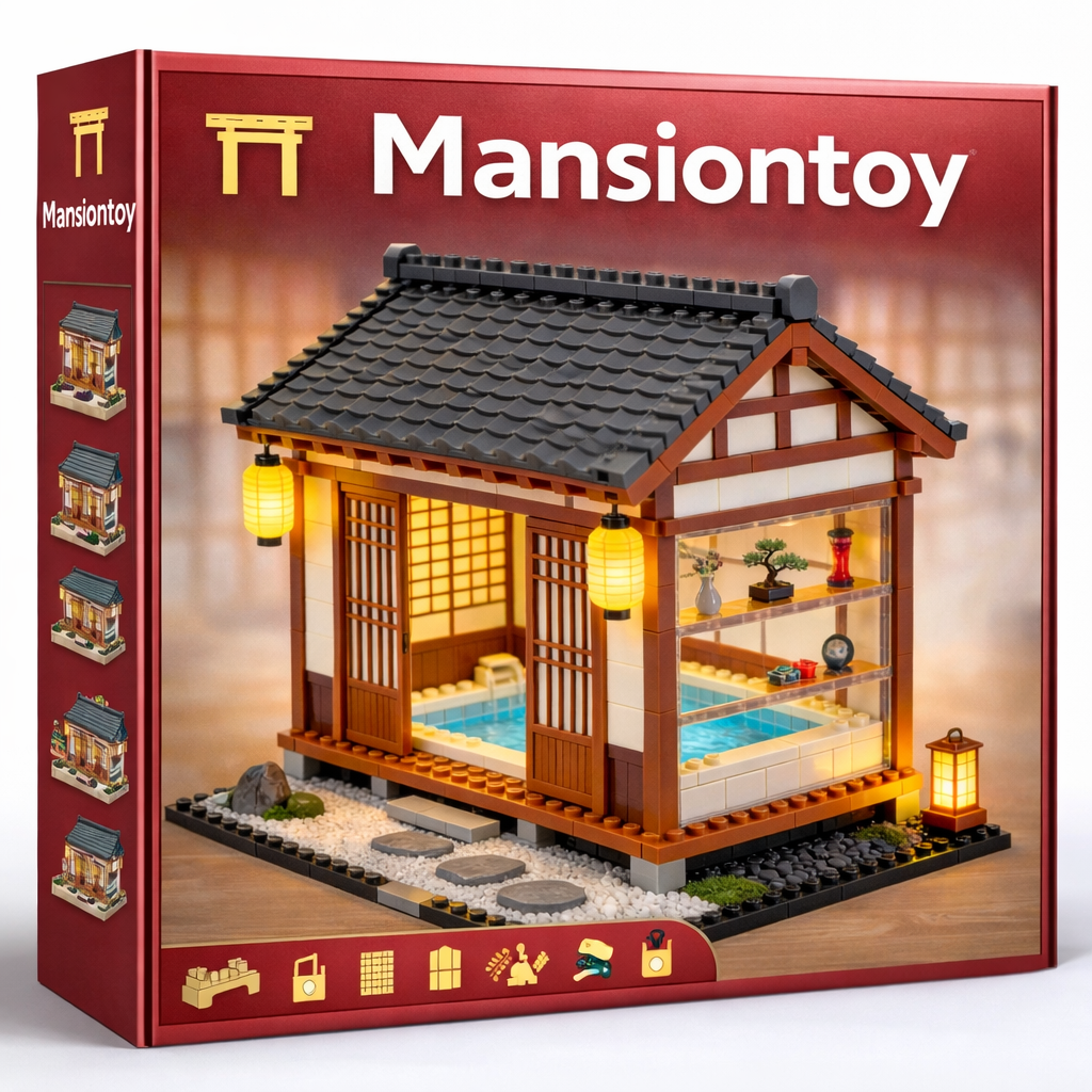 Tranquil Hot Spring Retreat Building Set