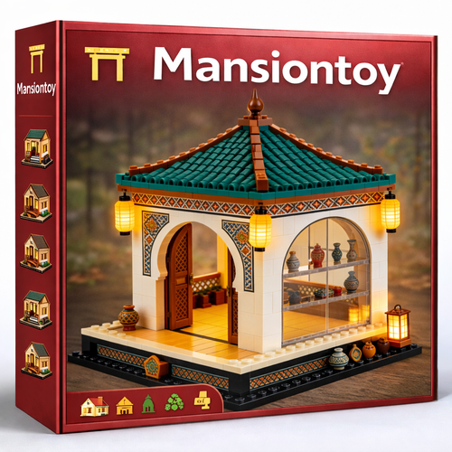 Golden Oasis Pavilion Building Set